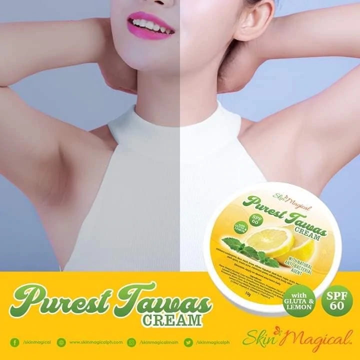 Skin Magical Purest Tawas Cream (with Gluta & Lemon) SPF60 100g