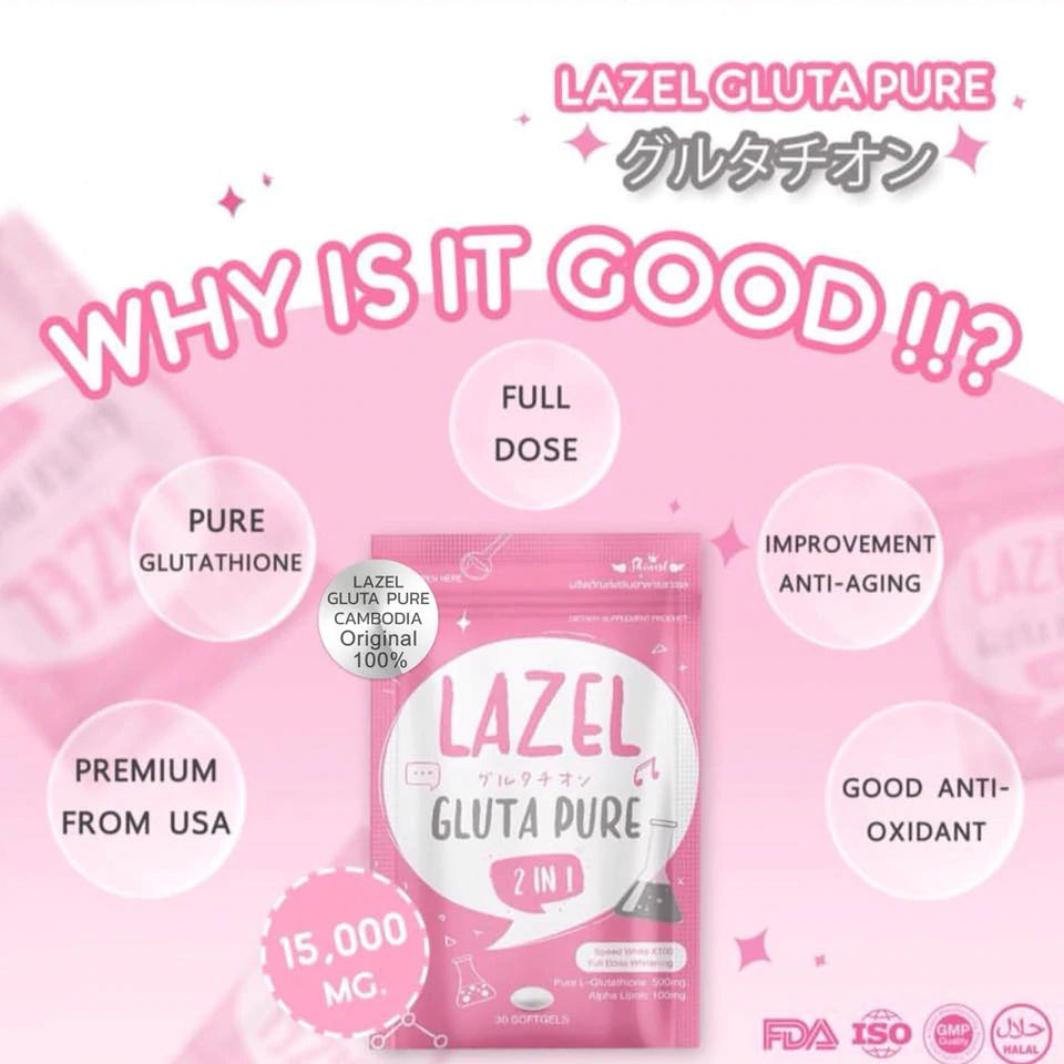 Lazel Gluta Pure 2in1 - 30 Softgels