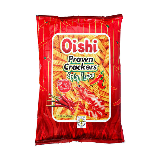 Oishi Prawn Crackers Spicy Flavour 90g