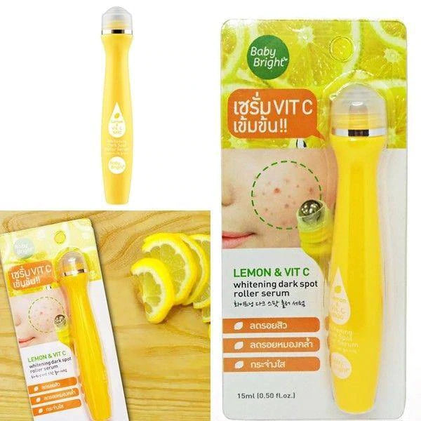 Baby Bright Lemon and Vitamin C Whitening Dark Spot Roller Serum 15mL