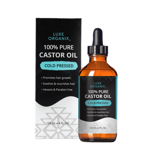 Luxe Organix 100% Pure Castor Oil Drops Cold Pressed 120mL