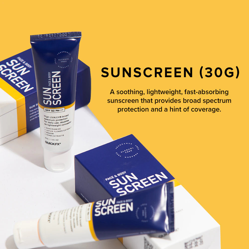 QuickFX Face Body Sunscreen SPF50 PA 30g Love Rys Australia